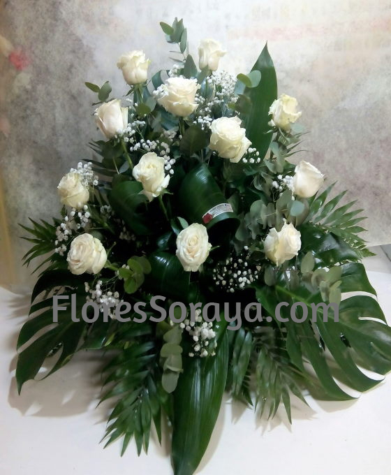 Centro 12 Rosas | Flores Fúnebres para entregar en el Tanatorio