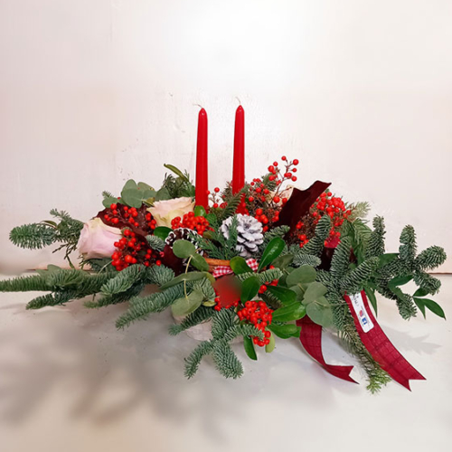 Centro navideño Rojo